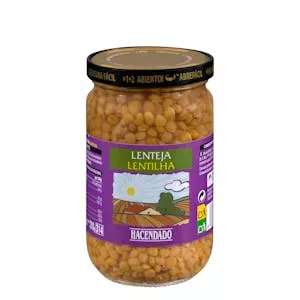 Precio Lenteja cocida Hacendado Mercadona
