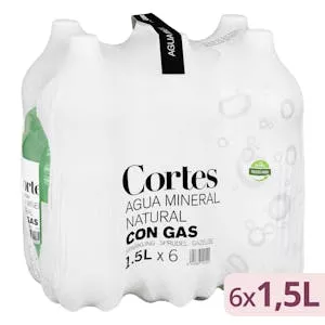 ¿Cuánto vale Agua mineral con gas grande Cortes Mercadona
