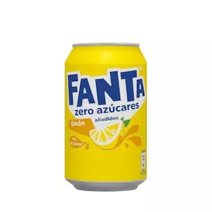 Refresco Fanta limón zero azúcares añadidos