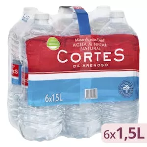 Precio Agua mineral grande Cortes Mercadona