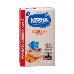 Papilla 8 cereales con miel Nestlé +6 meses