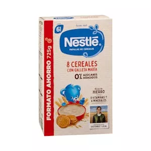 Histórico Precio Papilla 8 cereales con galleta María Nestlé +6 meses