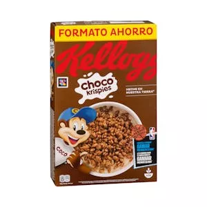 Cereales de arroz inflado Choco Krispies Kellogg's con chocolate