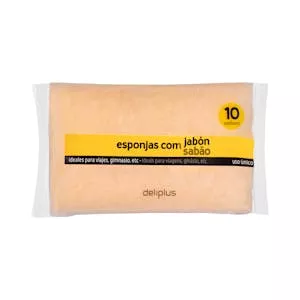 Esponjas de baño con jabón Deliplus