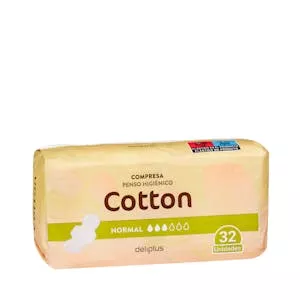 ¿Cuánto vale Compresa con alas normal Deliplus Cotton Mercadona