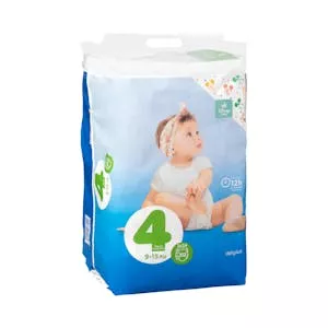 Pañales bebé talla 4 de 9-15 kg Deliplus