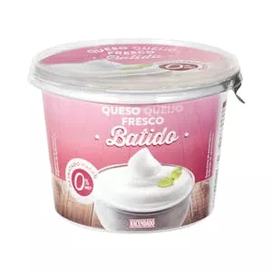 Queso fresco batido desnatado 0% m.g Hacendado