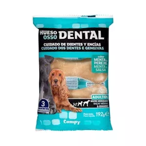 ¿Cuánto vale Hueso dental perro adulto sabor menta y perejil Compy Mercadona