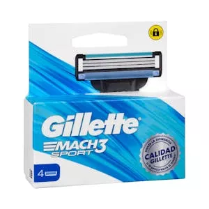 Precio Recambios maquinilla de afeitar Gillette Mach Sport 3 hojas Mercadona
