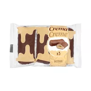 ¿Cuánto vale Caña de hojaldre rellena de crema sabor vainilla Hacendado con cobertura de cacao Mercadona