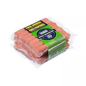 ¿Cuánto vale Salchichas cocidas estilo Frankfurt Hacendado de pollo y cerdo sabor ahumado Mercadona