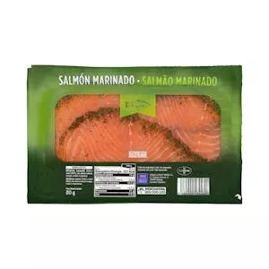 Precio Salmón marinado Hacendado Mercadona