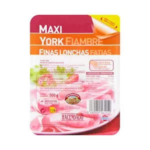 ¿Cuánto vale Maxi york Hacendado finas lonchas Mercadona