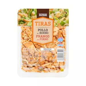 Tiras de pechuga pollo al horno Hacendado