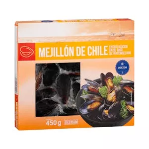 Histórico Precio Mejillón de Chile entero cocido Hacendado ultracongelado