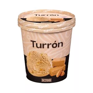 Helado turrón Hacendado