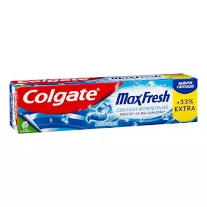 Dentífrico Max Fresh Colgate sabor menta fresca