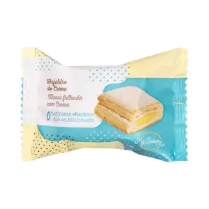 Precio Hojaldre relleno de crema Hacendado sin azúcar añadido Mercadona