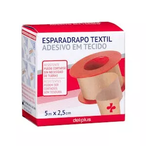 ¿Cuánto vale Esparadrapo textil adhesivo resistente color beige Deliplus Mercadona