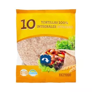 Precio Tortillas de trigo integrales Hacendado Mercadona