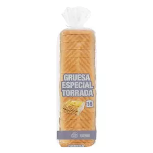 Pan de molde blanco rebanada gruesa Hacendado