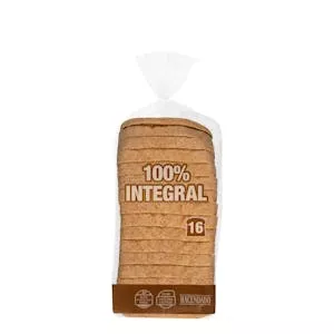 Pan de molde 100% integral Hacendado