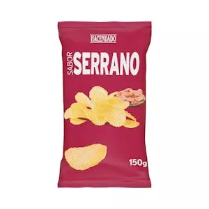 ¿Cuánto vale Patatas fritas onduladas Hacendado sabor jamón serrano Mercadona