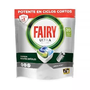 Histórico Precio Lavavajillas Ultra Todo en 1 Fairy en pastillas