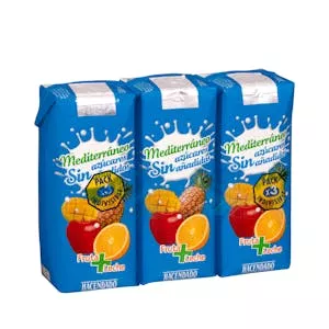 ¿Cuánto vale Fruta + leche mediterráneo Hacendado sin azúcares añadidos Mercadona