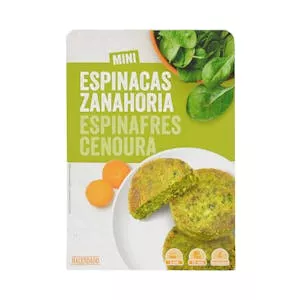 ¿Cuánto vale Mini hamburguesas vegetales Hacendado con espinacas y zanahoria Mercadona