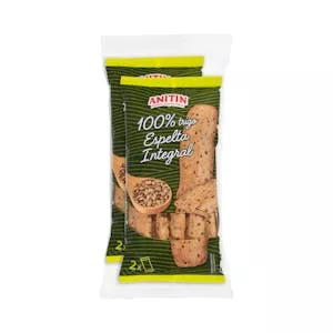 Precio Palitos de pan 100% trigo espelta integral Anitin Mercadona