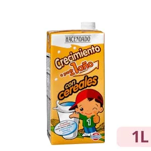 Preparado lácteo con cereales crecimiento Hacendado +1 año