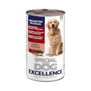 ¿Cuánto vale Bocaditos en salsa perro adulto Special Dog Excellence con ternera, hígado y verduras Mercadona