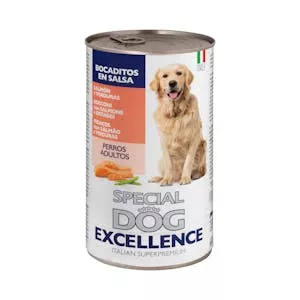 Precio Bocaditos en salsa perro adulto Special Dog Excellence con salmón y verduras Mercadona