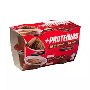 Mousse sabor chocolate +Proteínas Hacendado 10 g proteínas